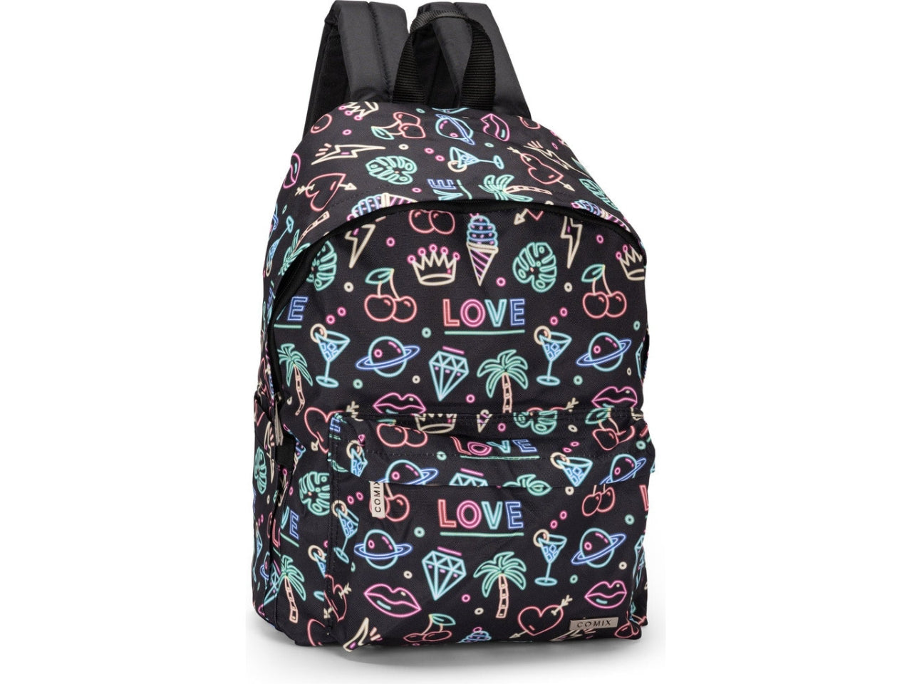 Zaino americano comix allover fantasia neon$
