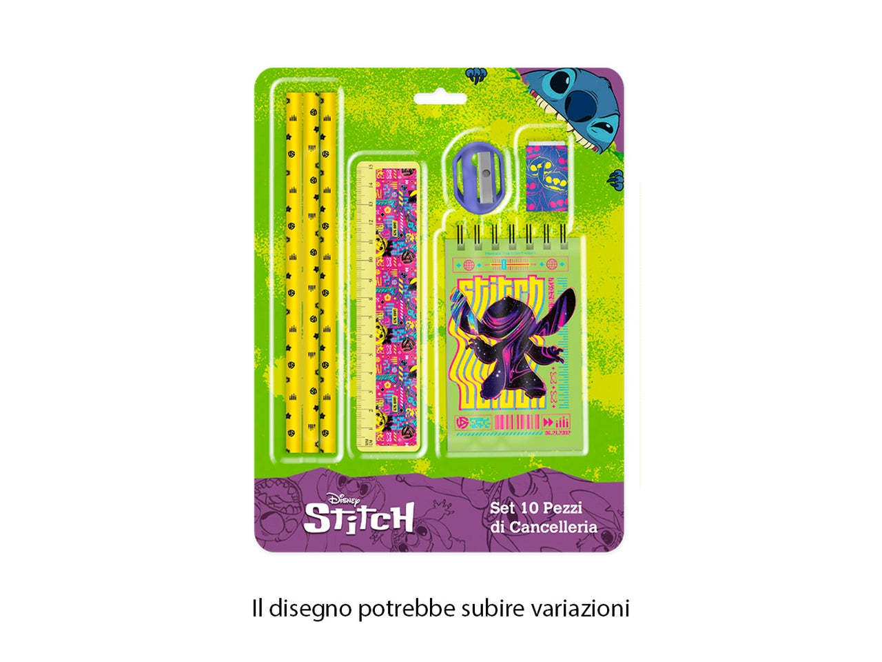 Stitch set cancelleria 7 oggetti in blister