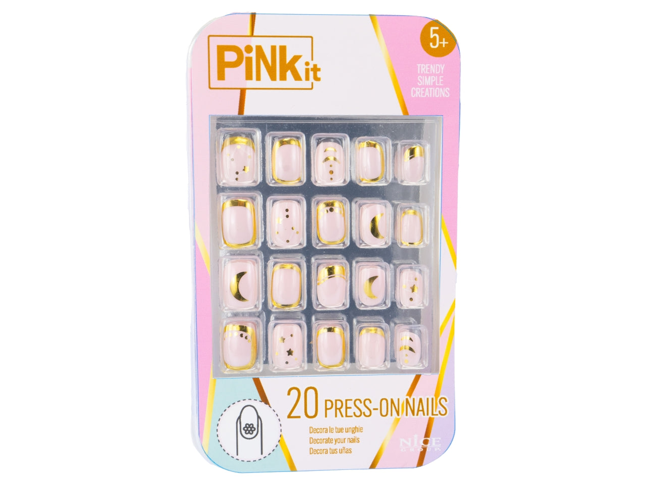 Pink it press on nails