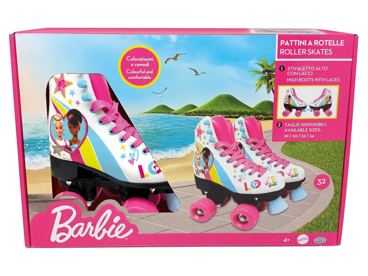 Barbie pattini a rotelle misura 34