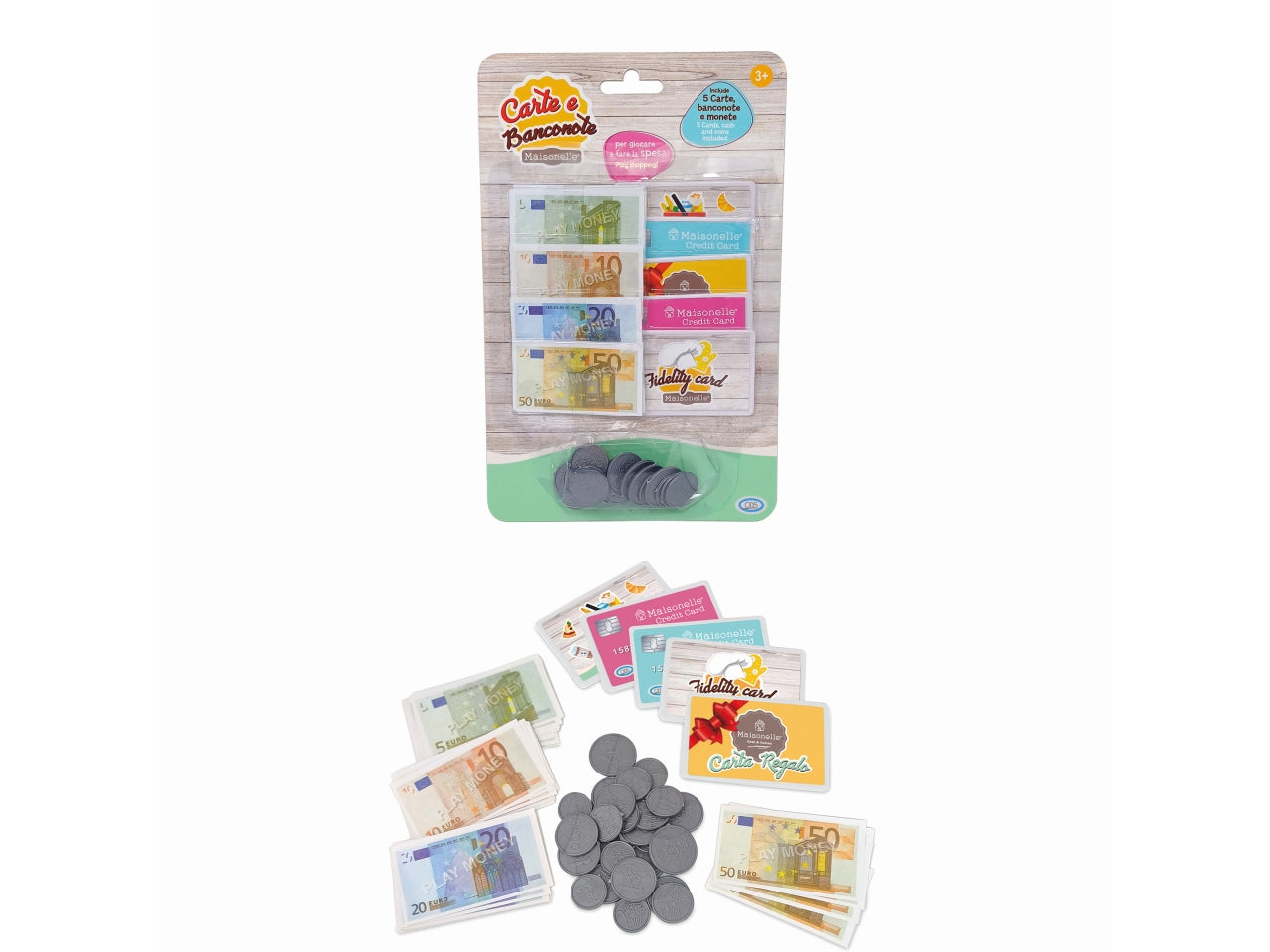 Maisonelle banconote e carte di credito