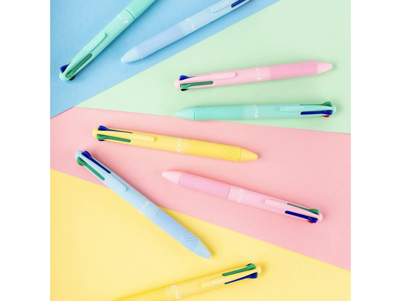 Penna sfera 4 colori osama pastel sfera