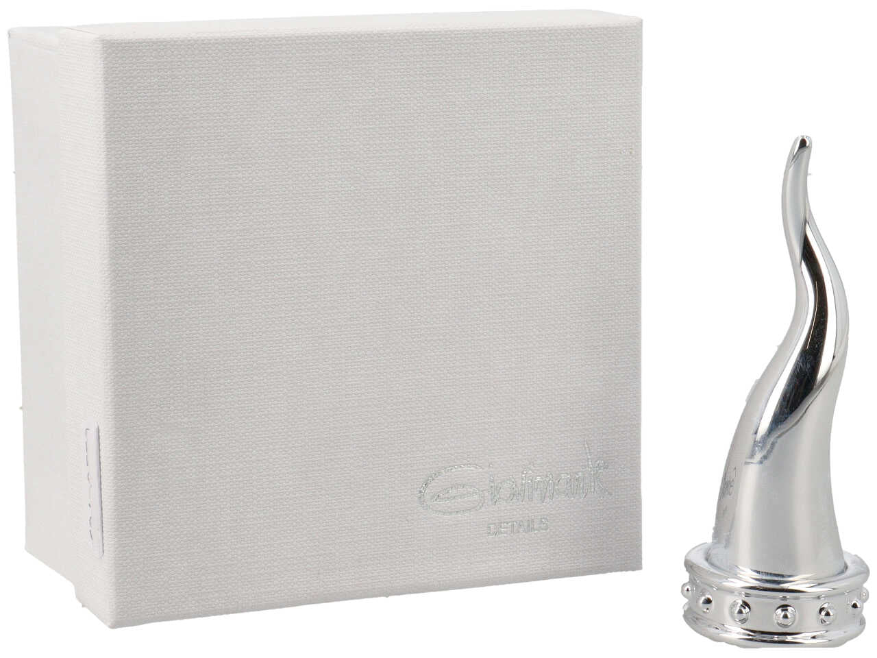 Corona argento h.9,5cm con corno argento