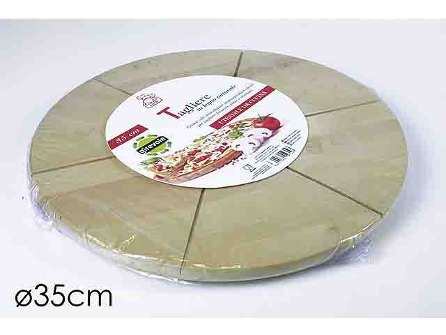Tagliere legno d.35cm girevole