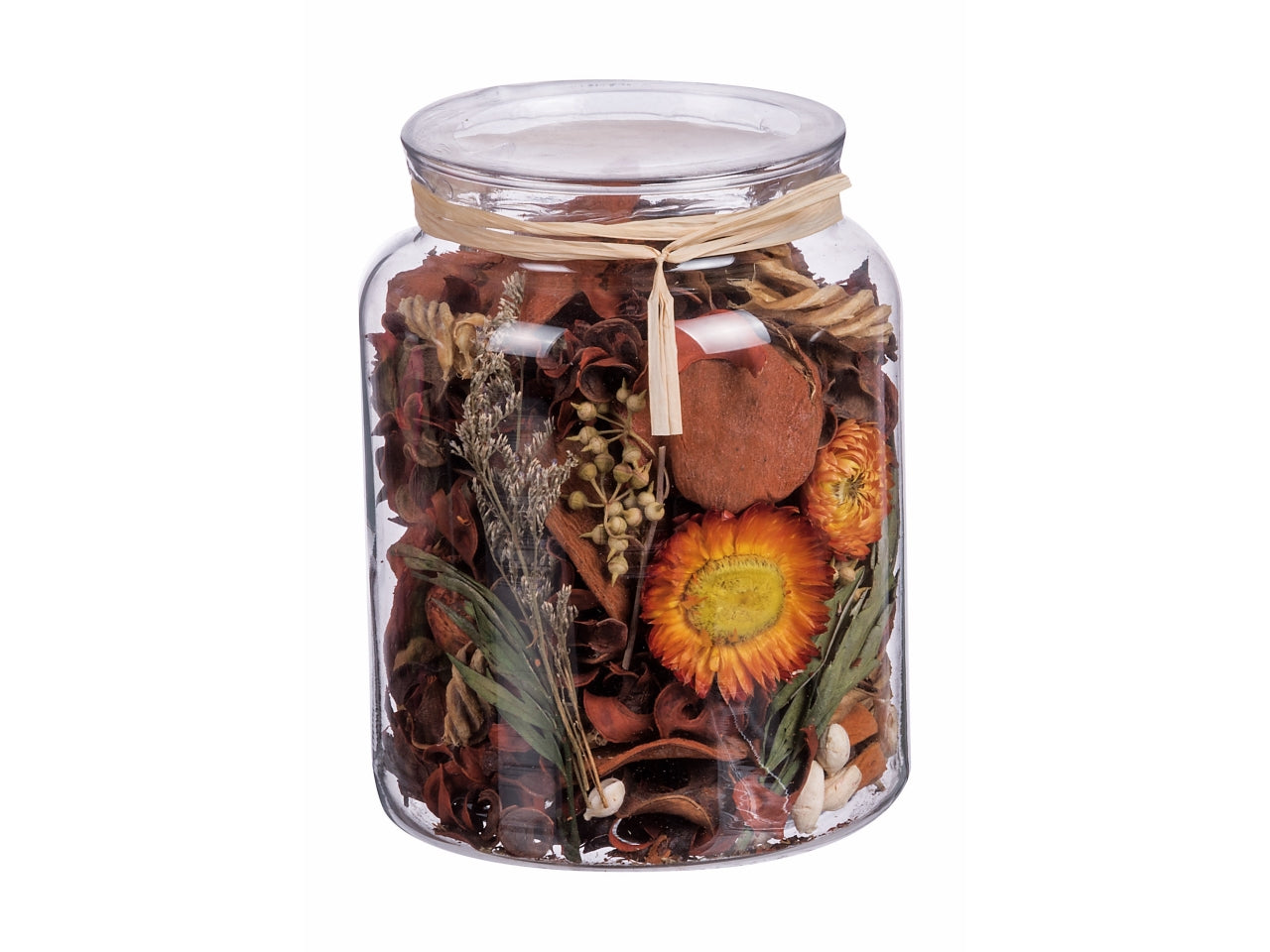 Potpourri in barattolo 450gr d.13xh.16cm in 4 fraganze assortite