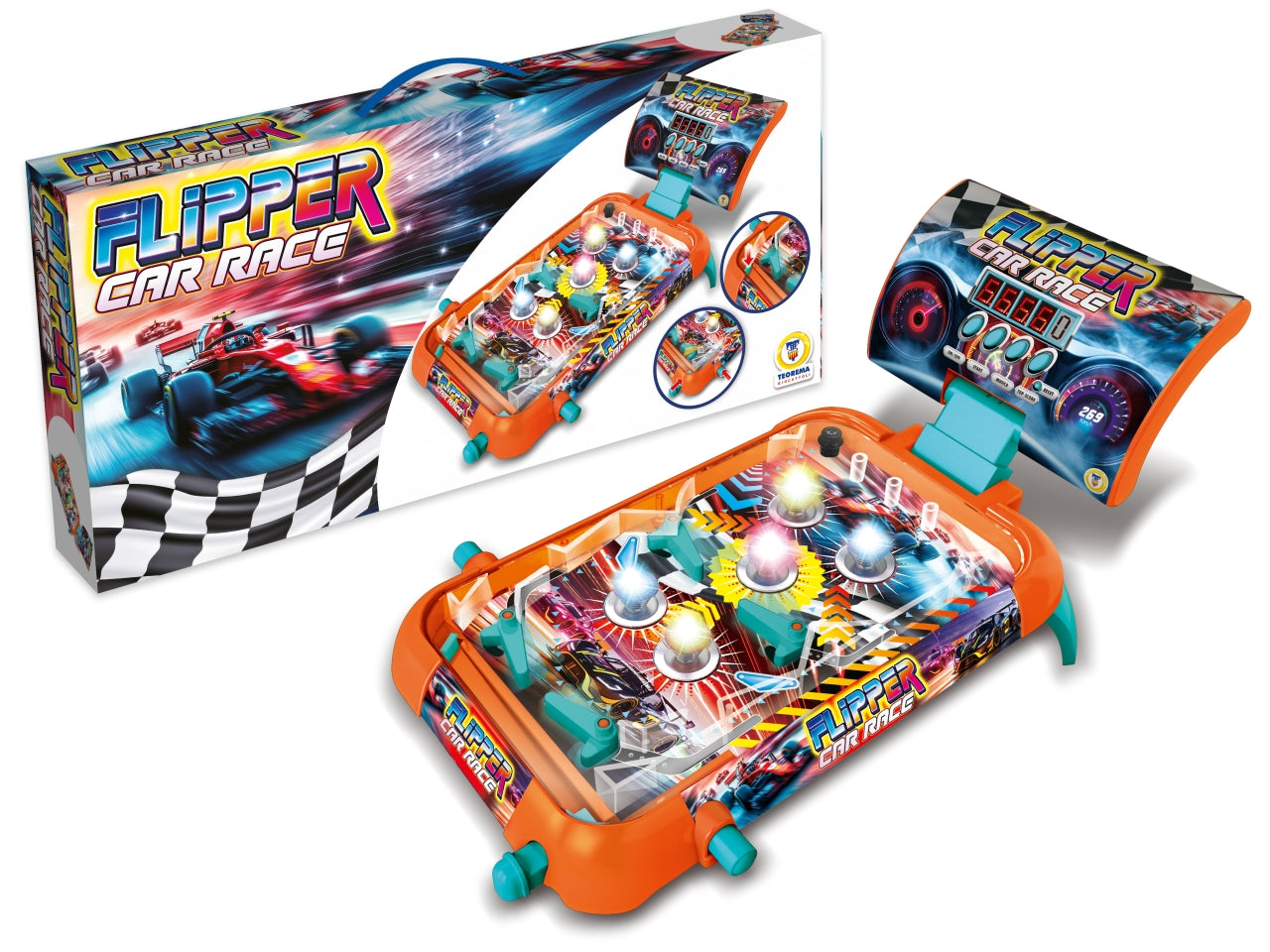 Flipper con luci e suoni e indicatore punteggio