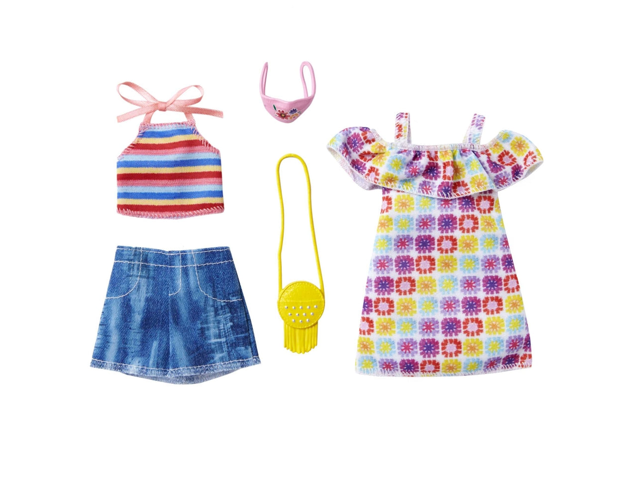 Barbie vestiti look confezione contiene 2 vestiti assortiti