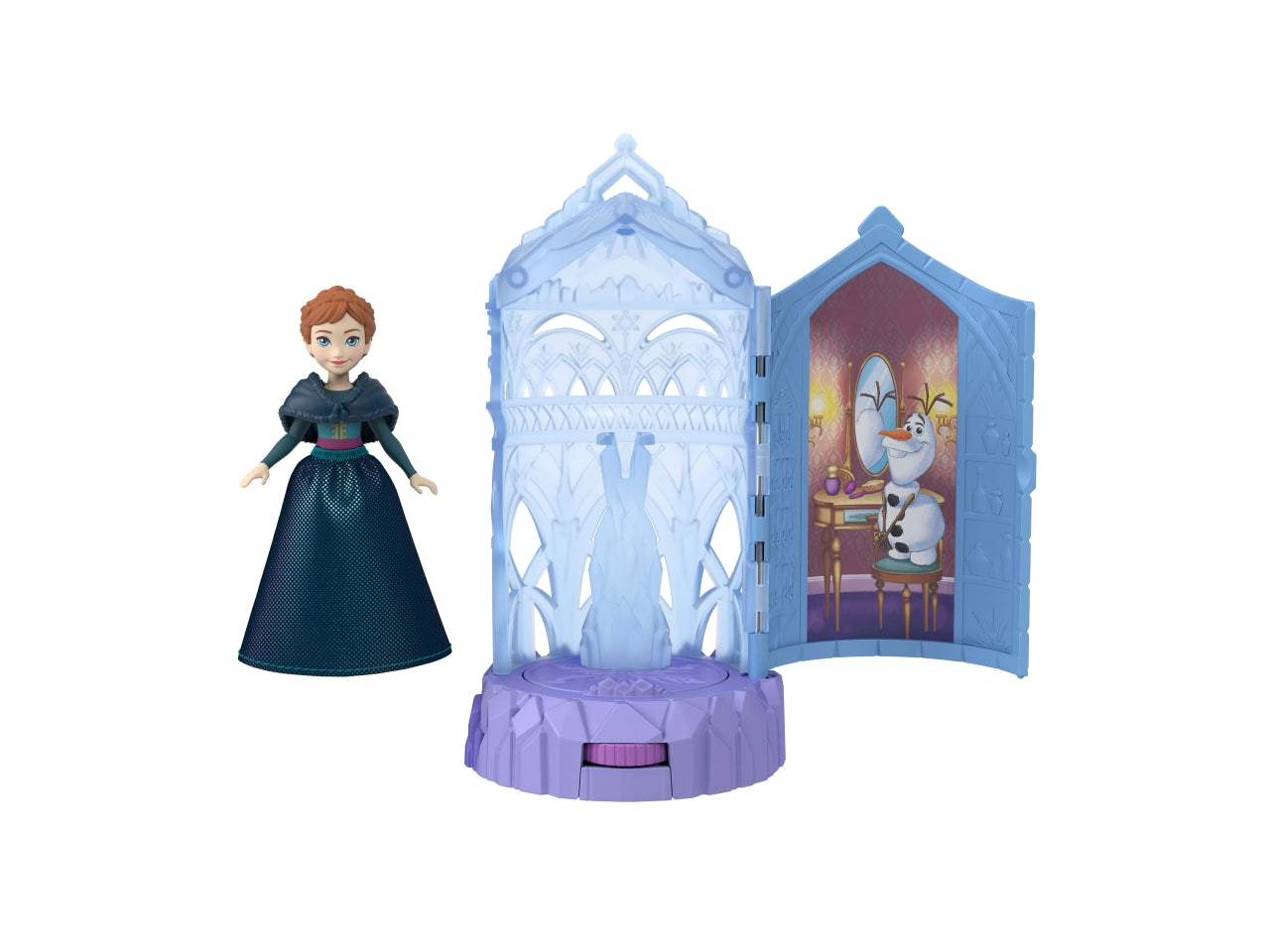 Frozen castello di ghiaccio gioco con bambola personaggio e sorpresa