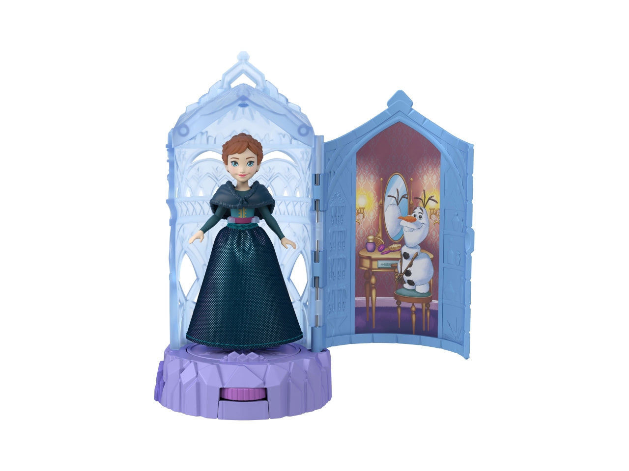 Frozen castello di ghiaccio gioco con bambola personaggio e sorpresa