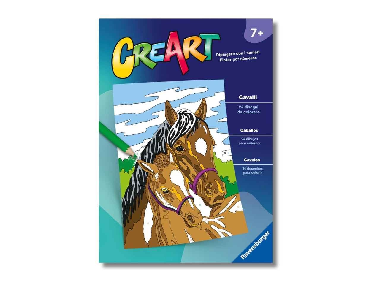 Creart album da colorare 7+ - cavalli