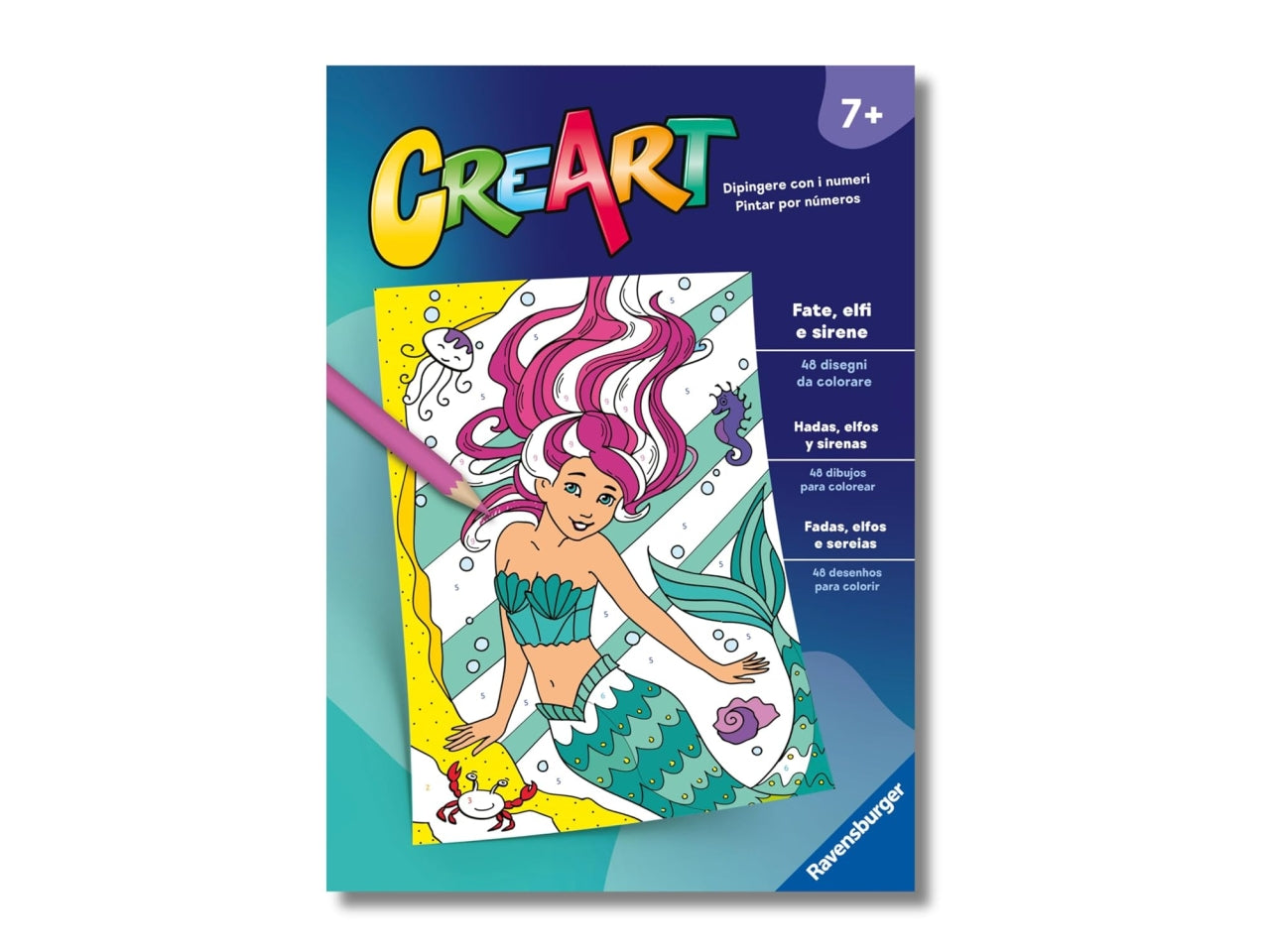 Creart album da colorare 7+ - fate, elfi e sirene