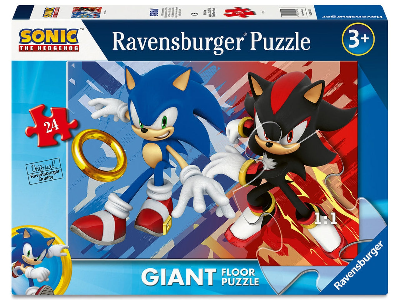 Puzzle 24 pezzi giant pavimento sonic