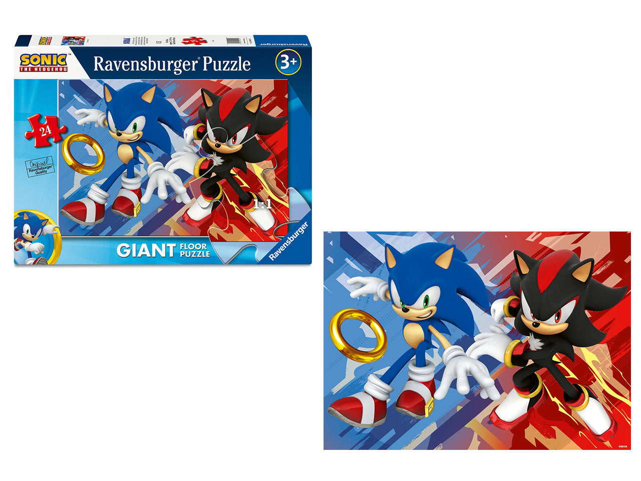 Puzzle 24 pezzi giant pavimento sonic