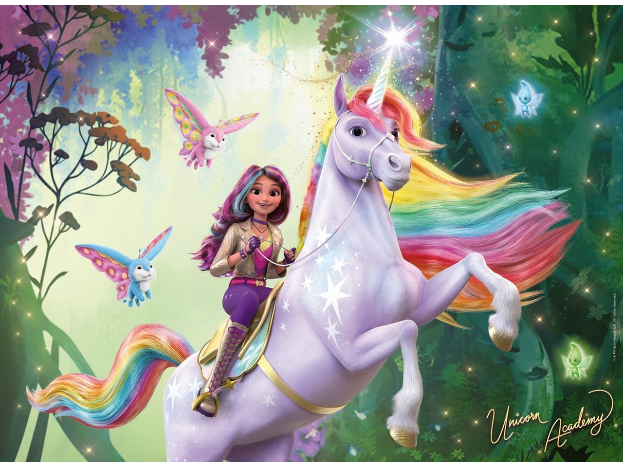 Puzzle 100 pezzi xxl unicorn academy
