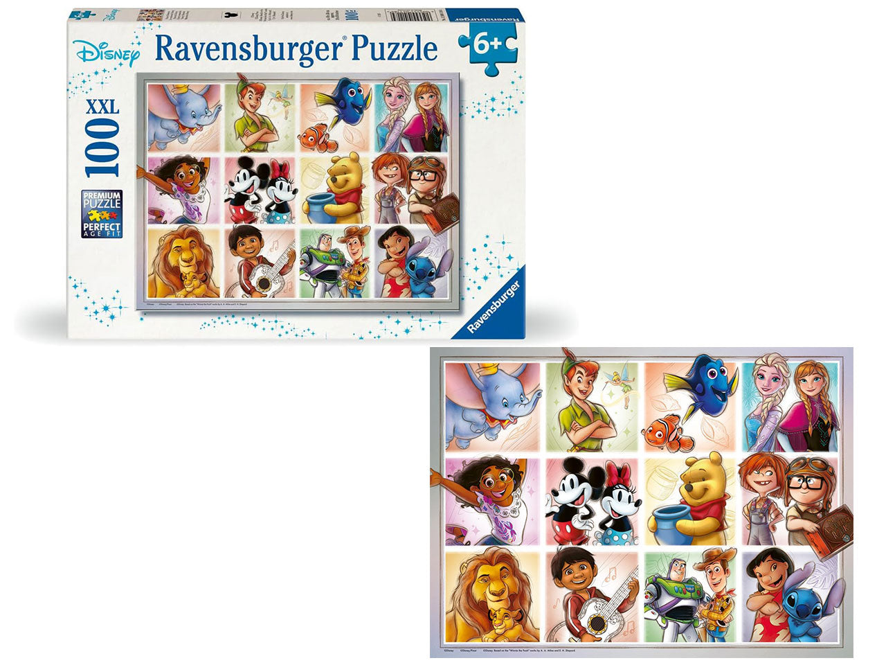 Puzzle 100 pezzi xxl disney multicharacter