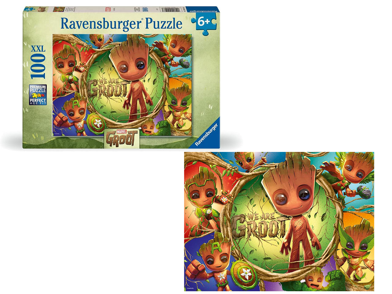 Puzzle 100 pezzi xxl marvel groot