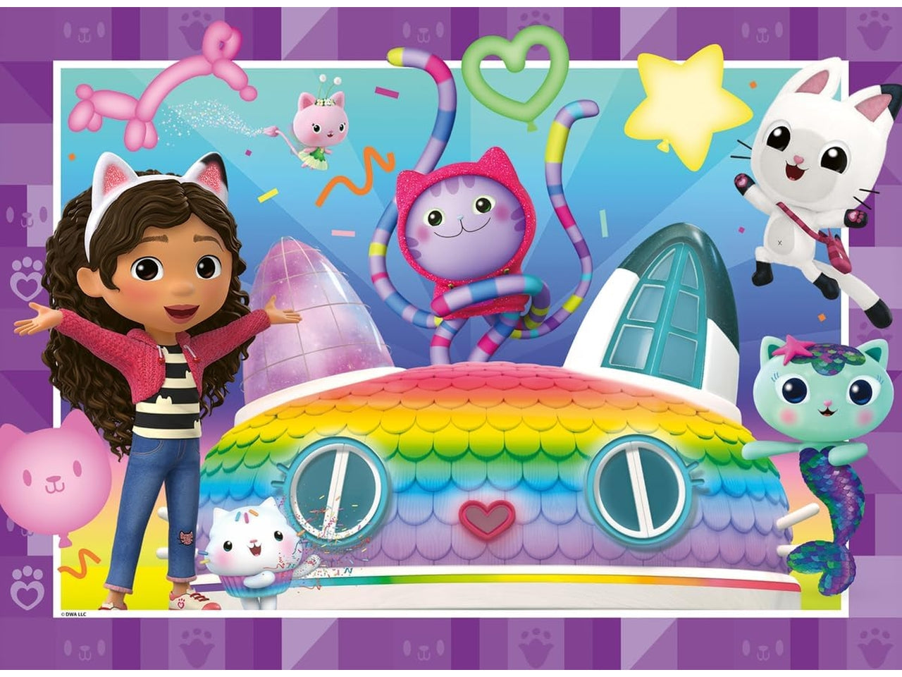 Puzzle 100 pezzi xxl gabby's dollhouse