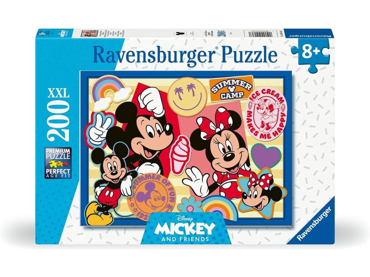 Puzzle 200 pezzi xxl mickey and minnie