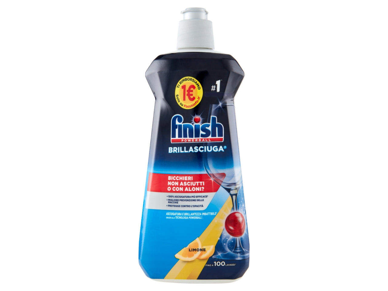 Finish brillantante lavastoviglie limone 500ml $
