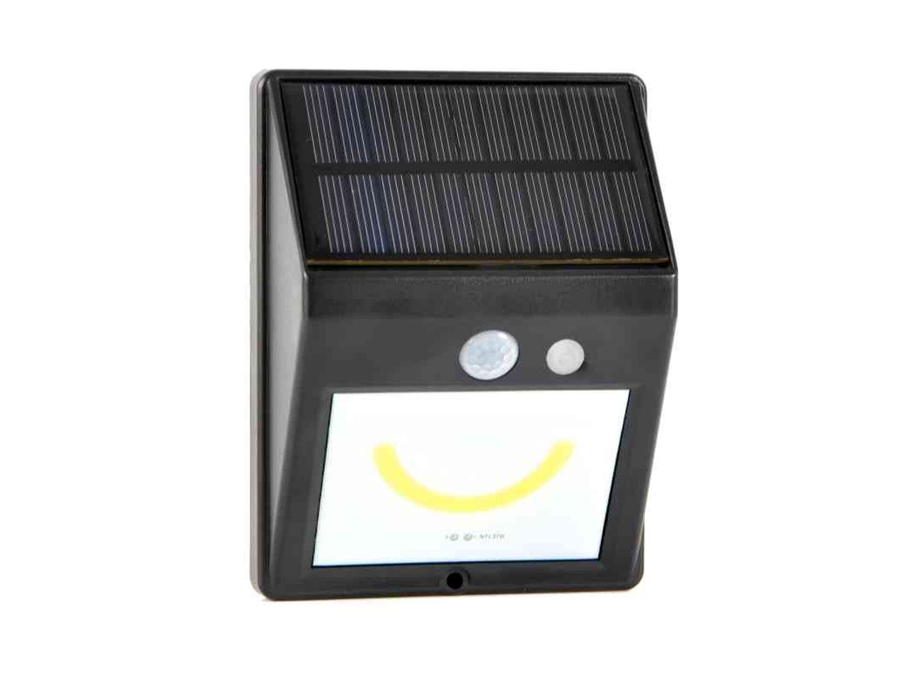 Lampada luce notturna smile segnapasso solare con sensore di movimento