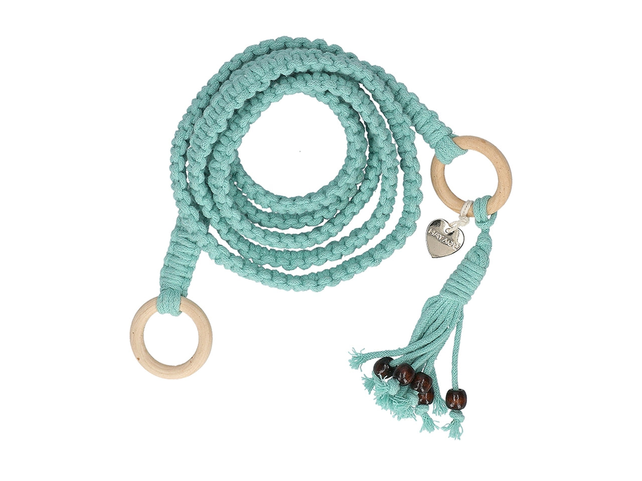 Corda macrame' porta telo/tappetino 185cm azzurro