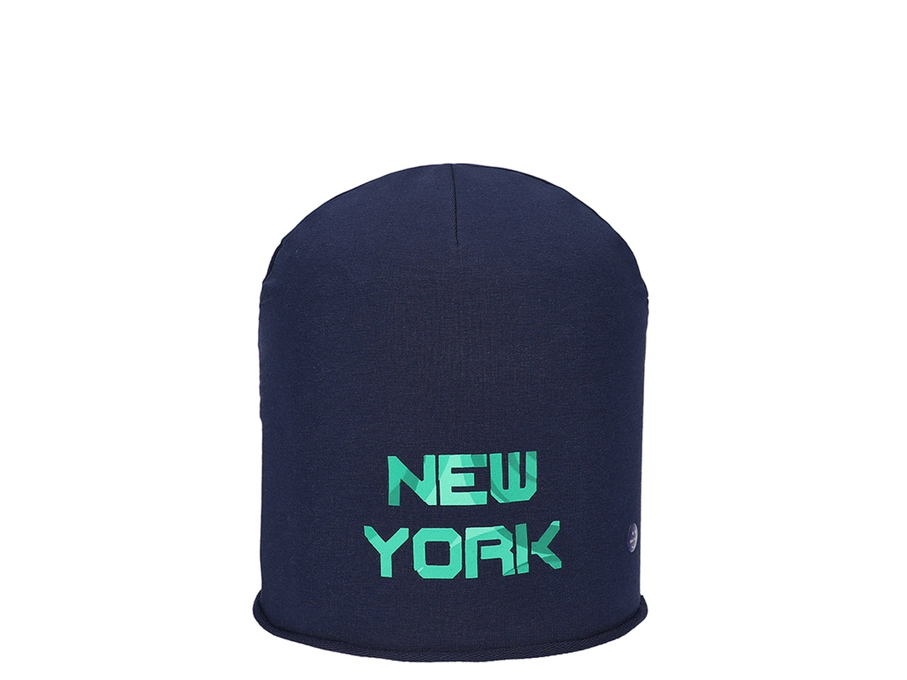 Berretto con stampa nyc tie dye taglia unica blu