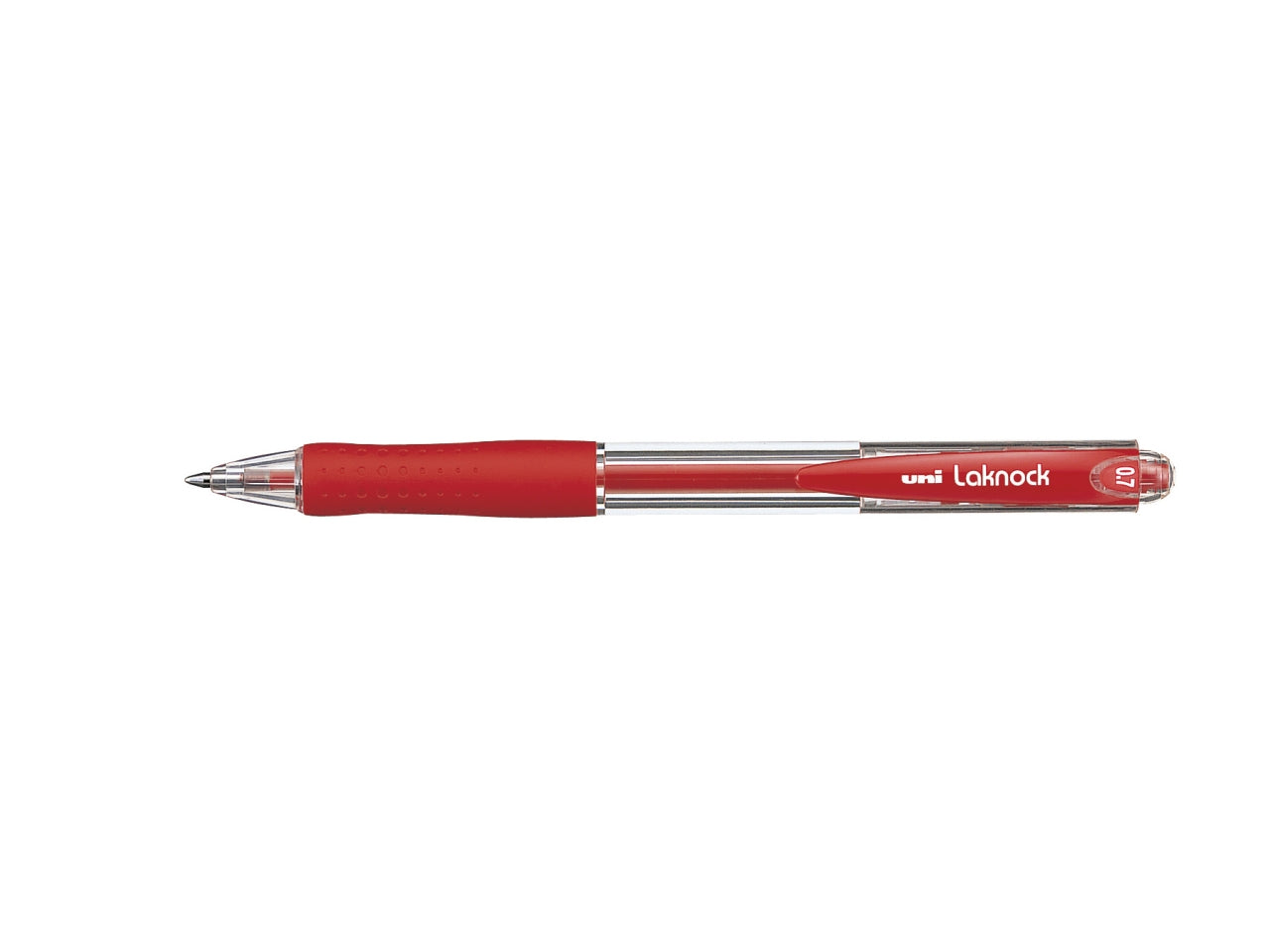 Penna a sfera scatto laknock 0,7mm rosso confezione 12 pezzi
