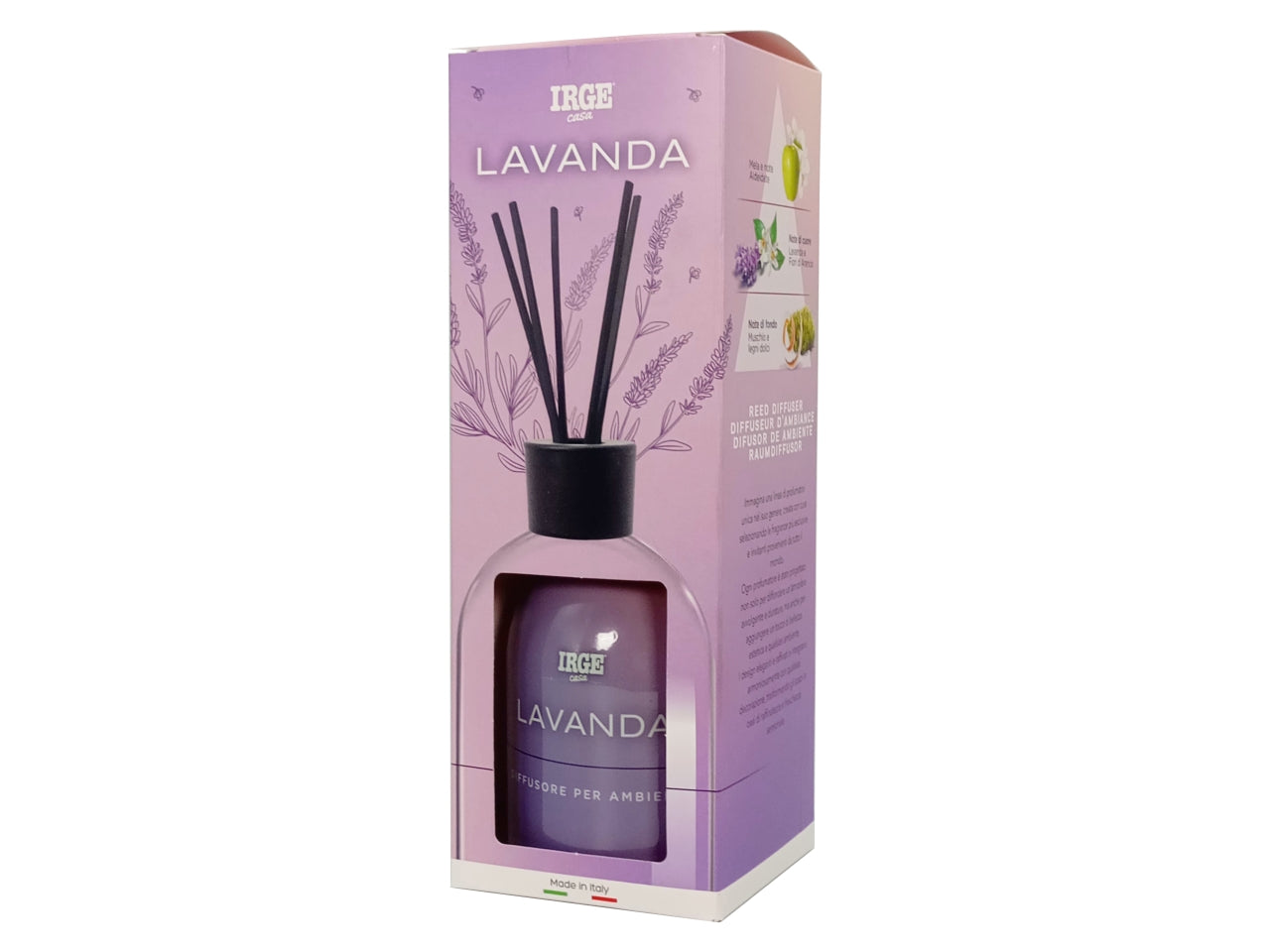 Diffusore di essenza con bacchette 500ml profumazione lavanda