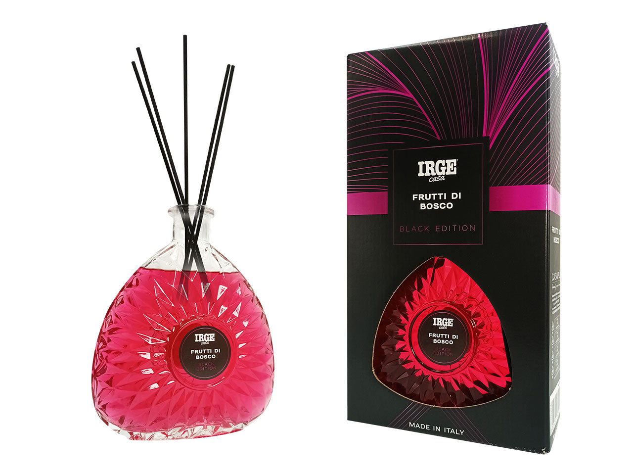 Diffusore di essenza con bacchette 700ml frutti di bosco