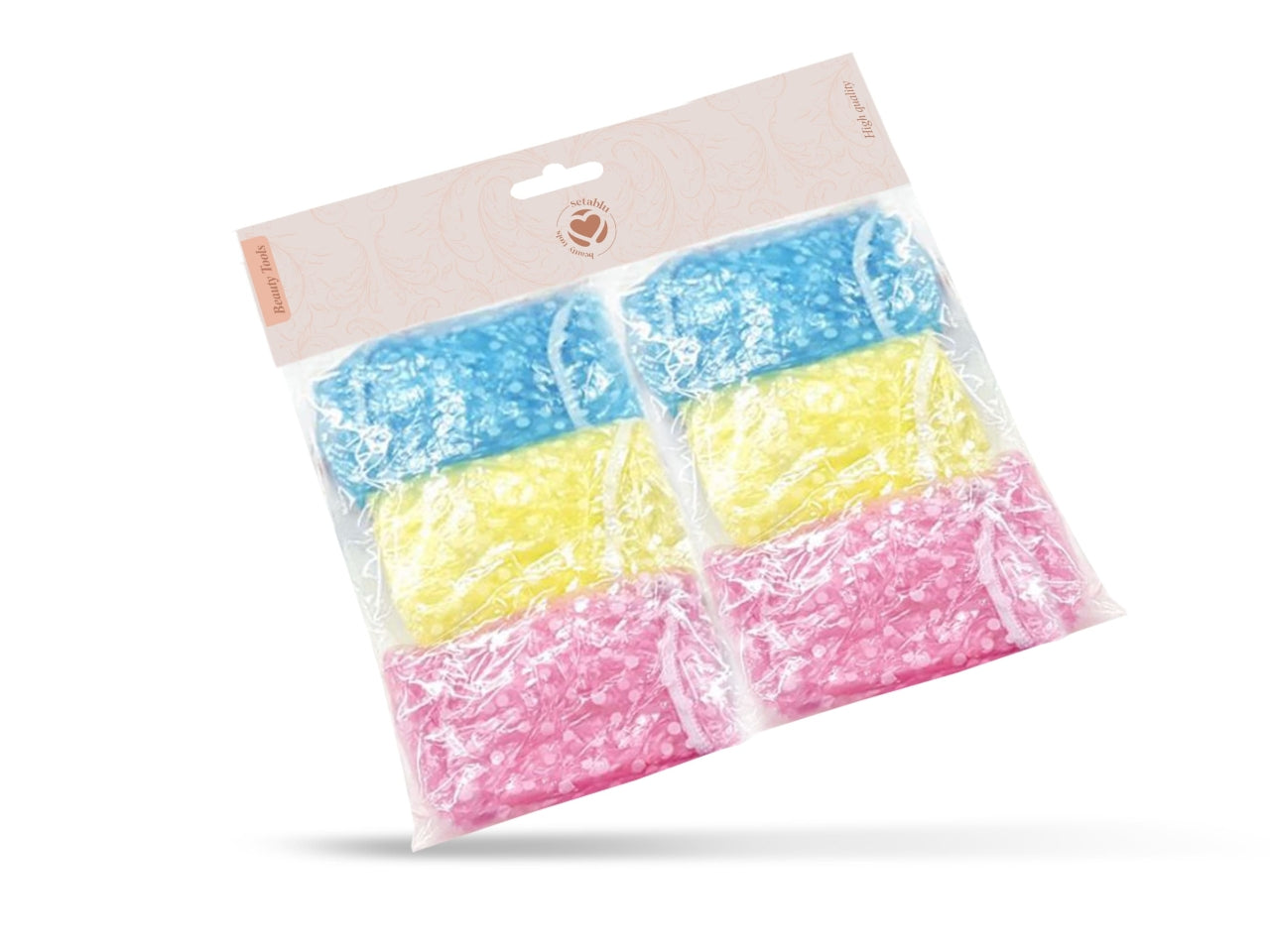 Cuffia doccia confezione da 6 cuffie in colori assortiti