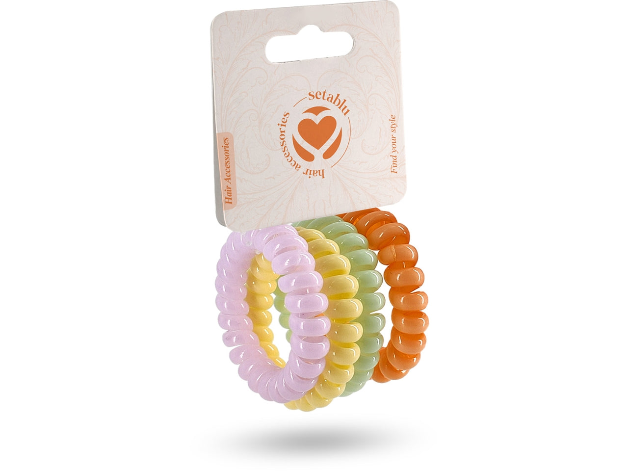 Elastici a spirale 1x5,5cm confezione da 4 elastici