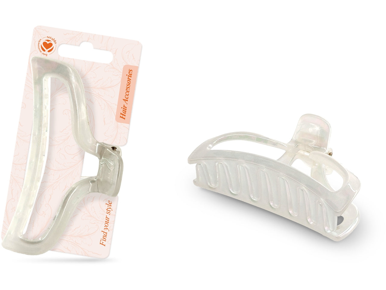 Pinza capelli coda sirena in vari colori 9,5x5cm