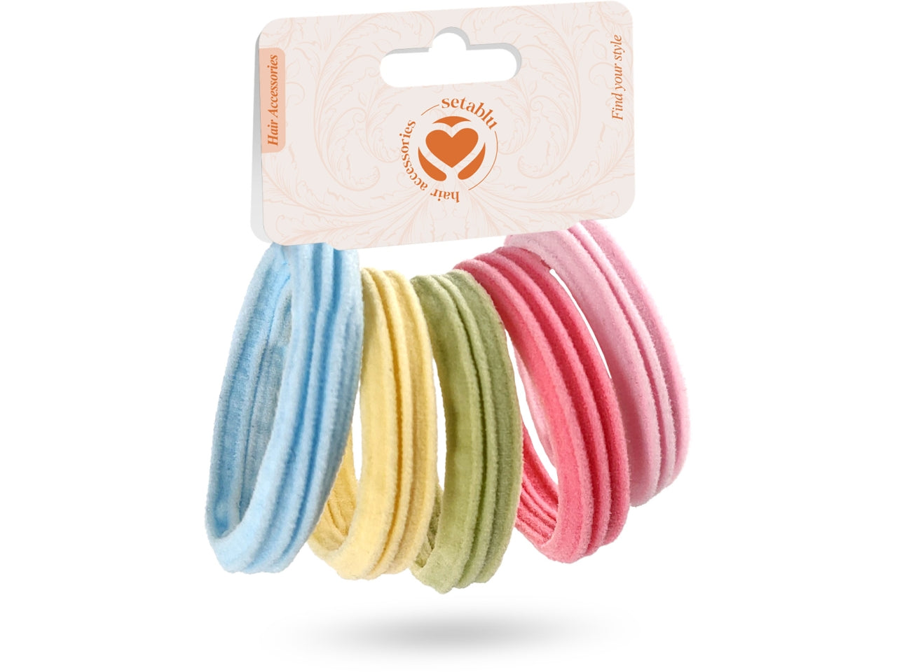 Elastici in vari colori confezione da 5 elastici