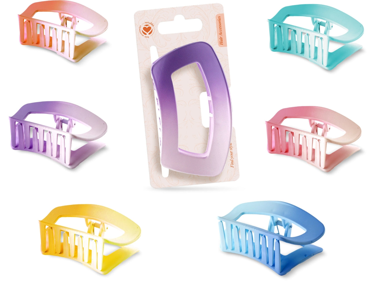 Pinze sfumate 9cm in vari colori