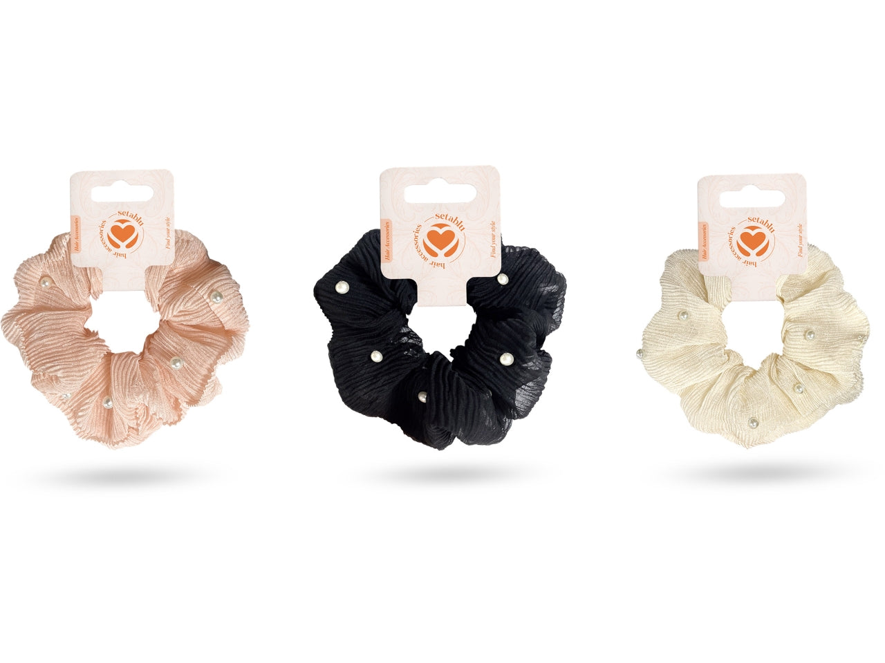 Elastico scruchie con perline