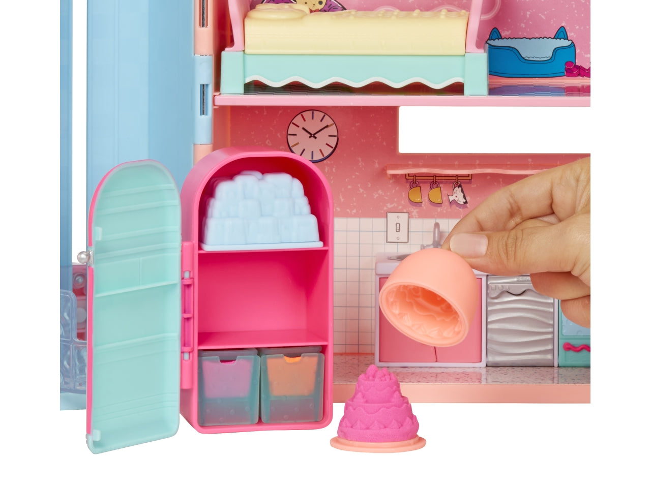 Lol surprise squish sand magic crea acconciatura con sabbia magica