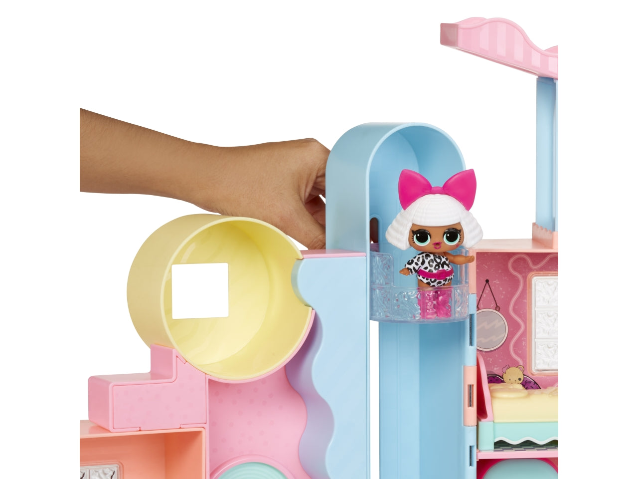 Lol surprise squish sand magic crea acconciatura con sabbia magica