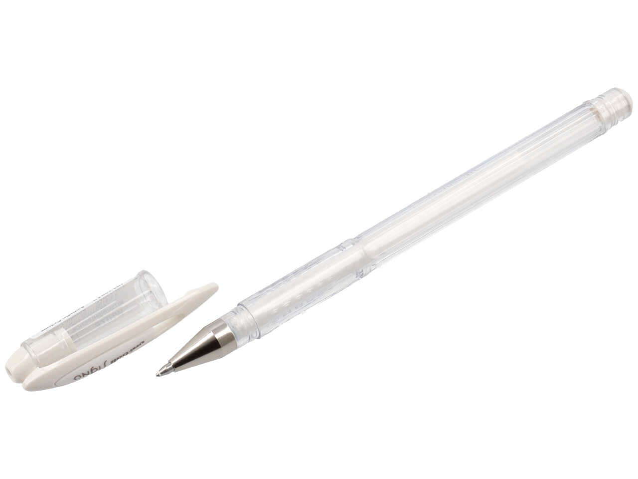 Penna gel uni-ball signo noble metal 0,8mm bianco