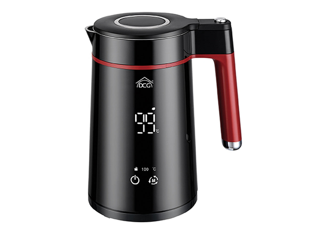 Bollitore elettrico 1,5l con display per la temperatura 1500-1800w 21,9x15,8xh.26cm