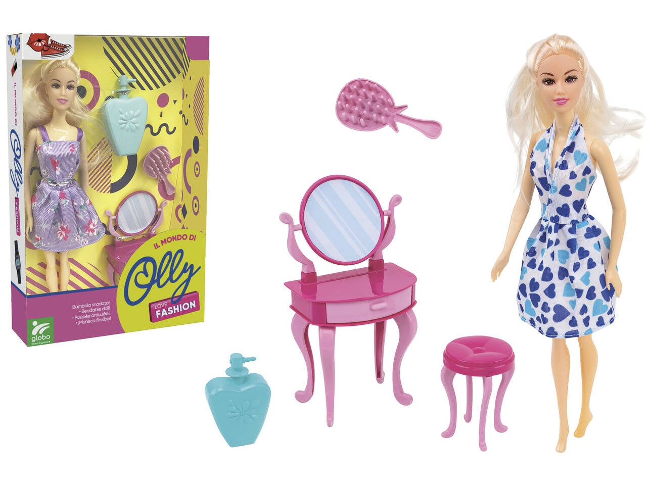 Olly fashion doll set vacanza accessari assortiti