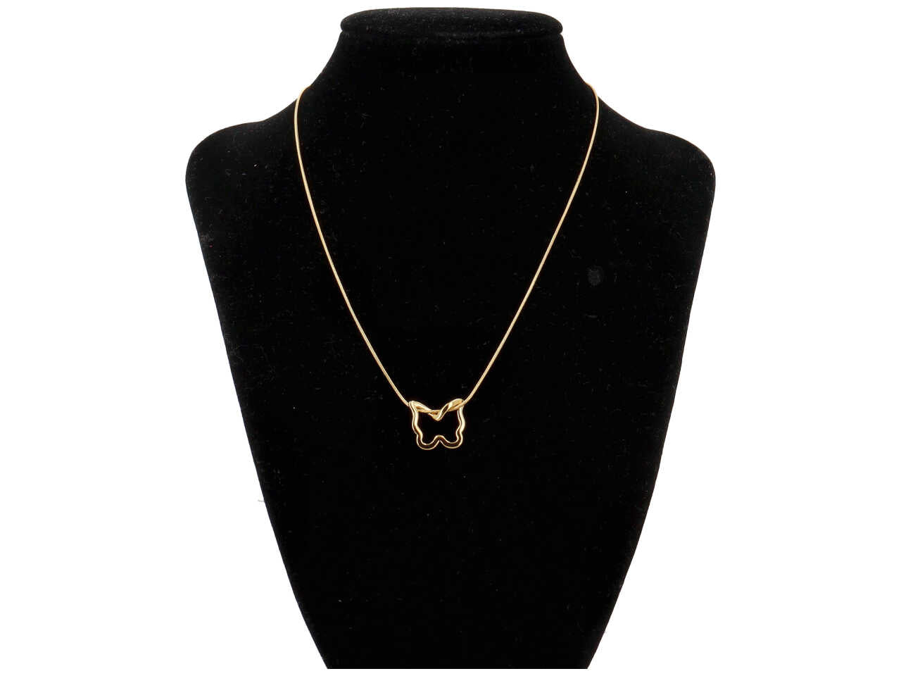 COLLANA CON PROFILO FARFALLA ORO