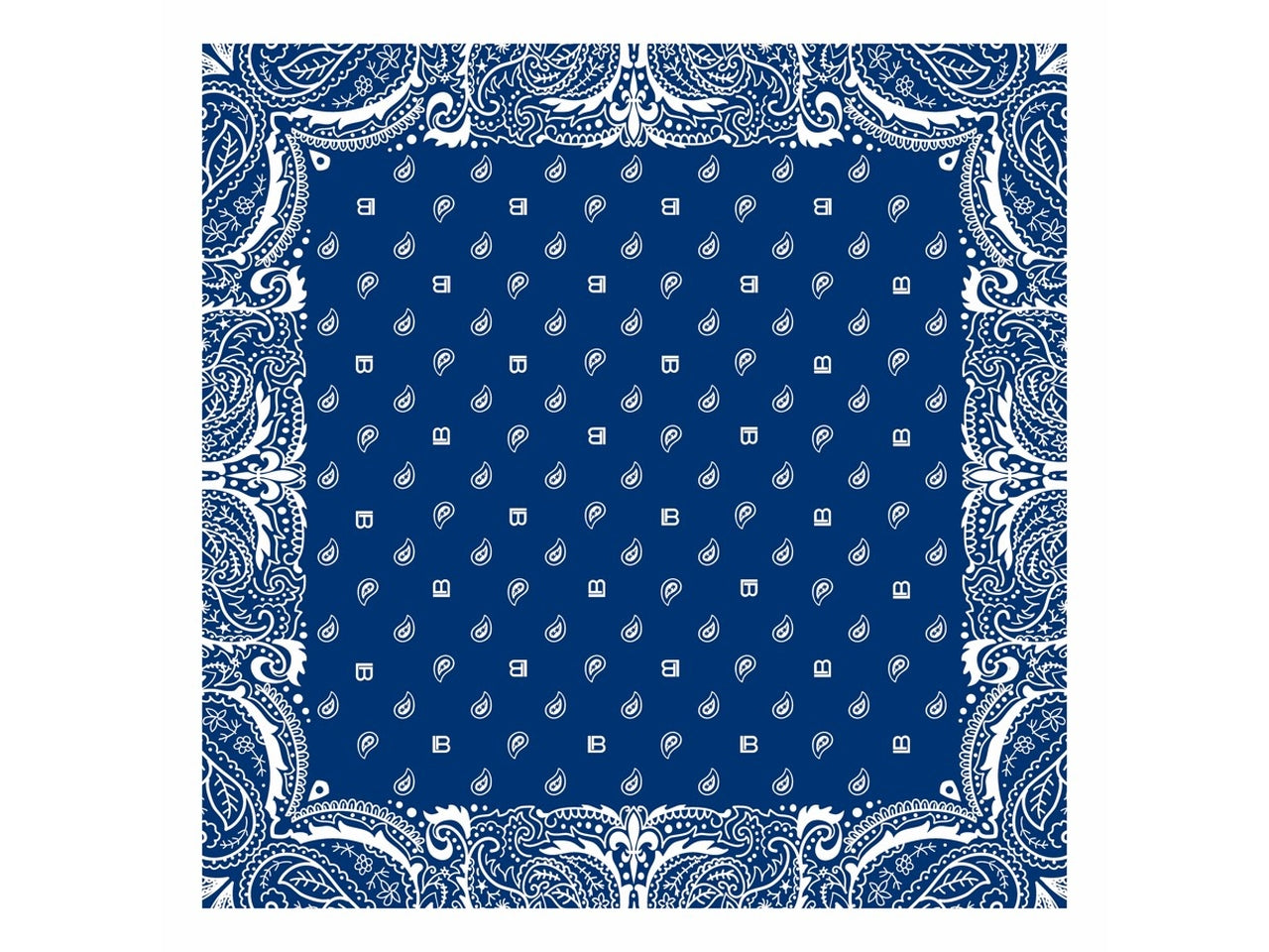 FOULARD BANDANA BLU 53X53CM
