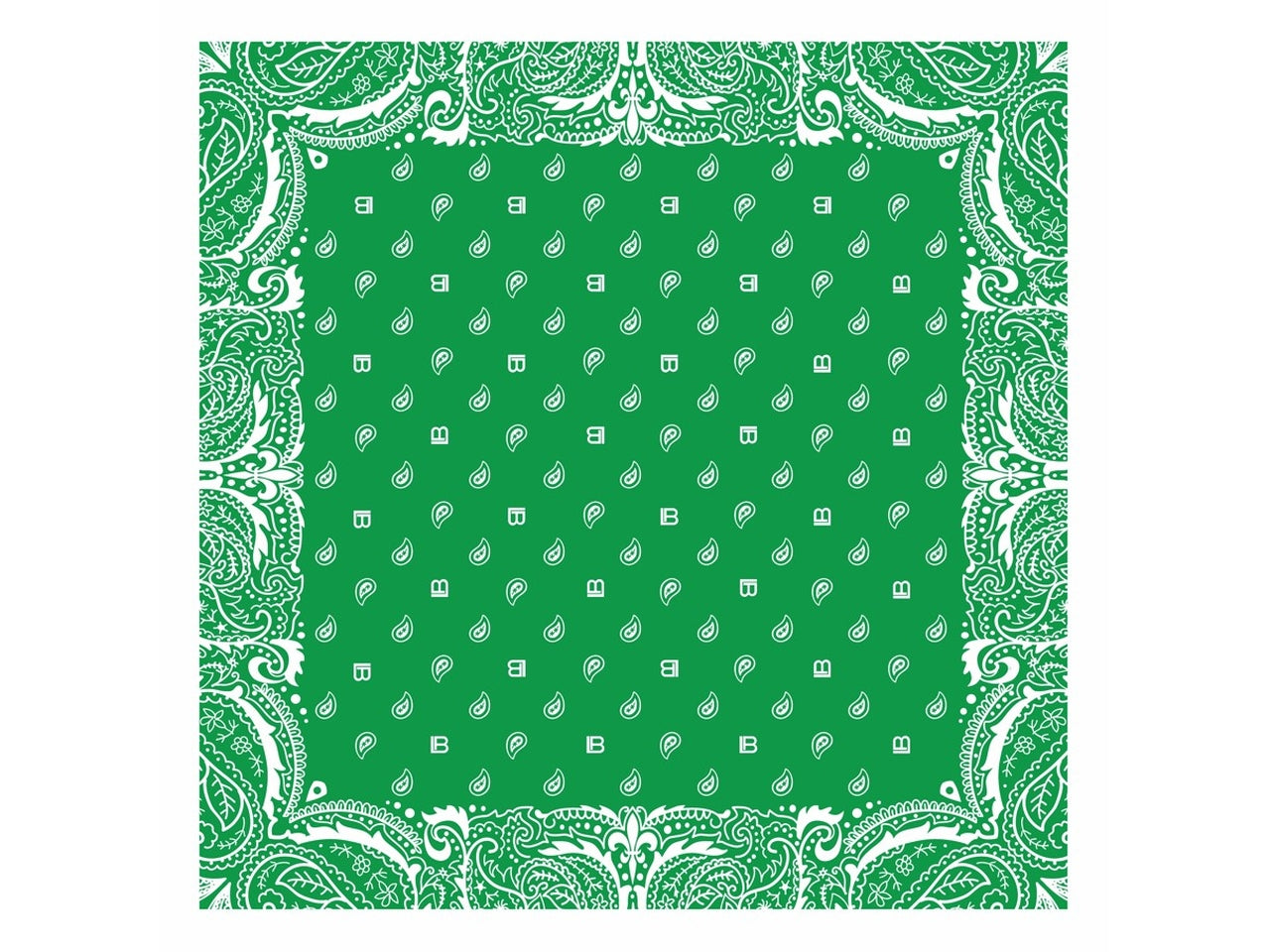 FOULARD BANDANA VERDE 53X53CM