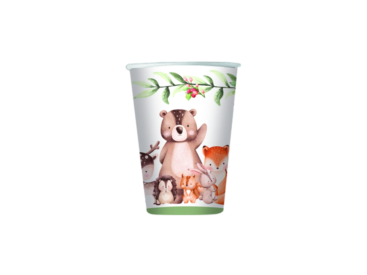 BICCHIERI WOOD ANIMALS 250CC CONFEZIONE 6 PEZZI