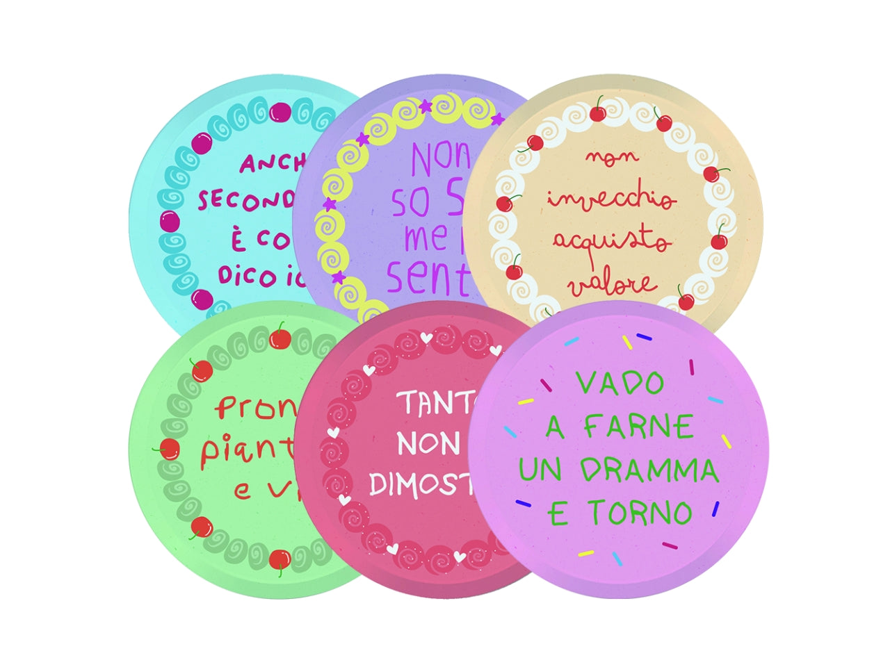 PIATTI CAKE PARTY 18CM CONFEZIONE 6 PEZZI