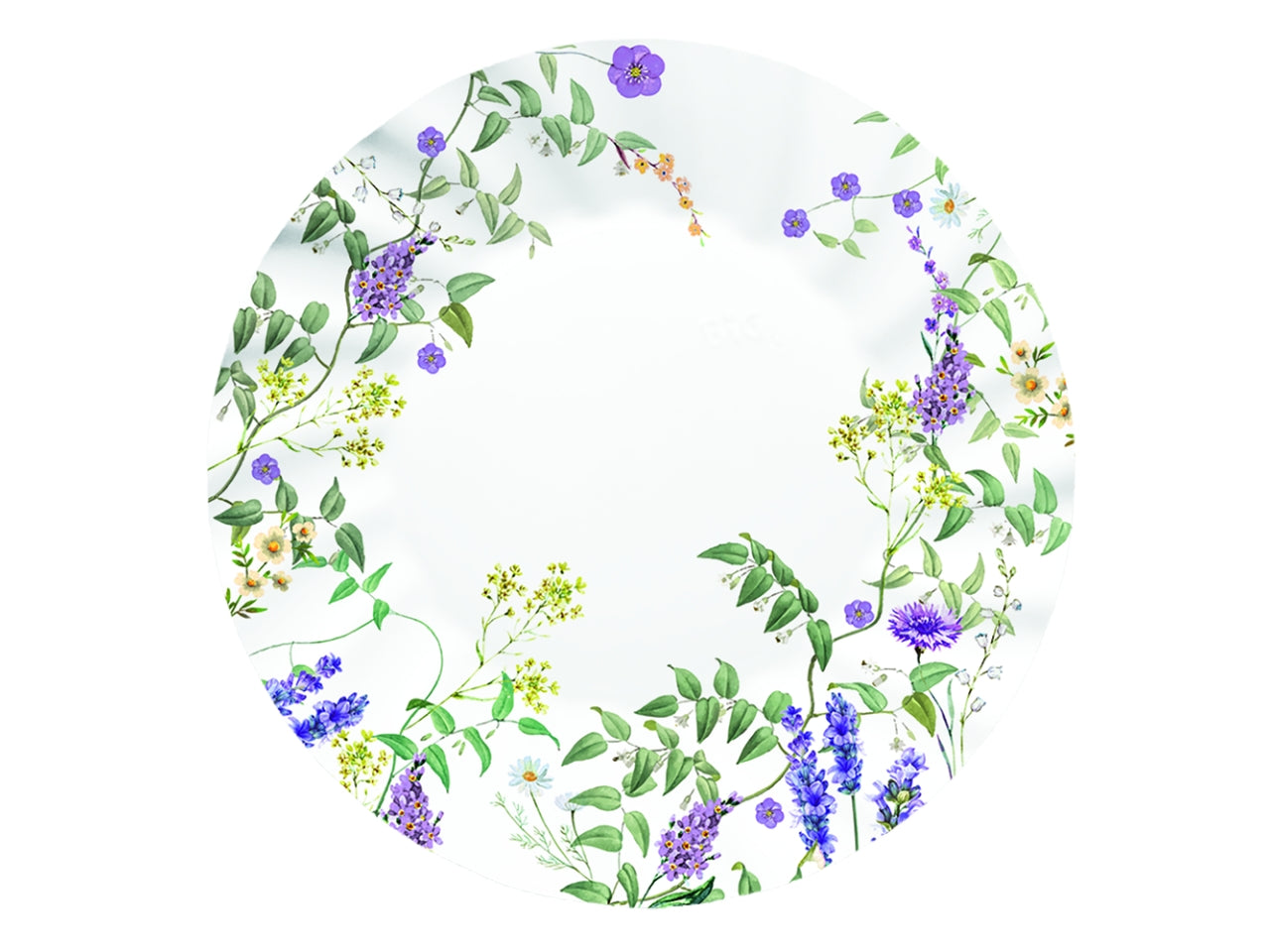 PIATTI FLOWERS GARDEN 25CM CONFEZIONE 6 PEZZI