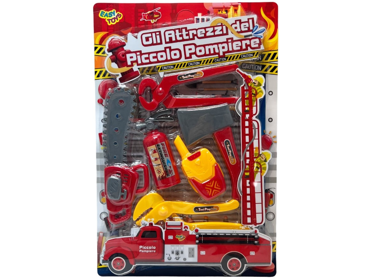 GLI ATTREZZI DEL PICCOLO POMPIERE