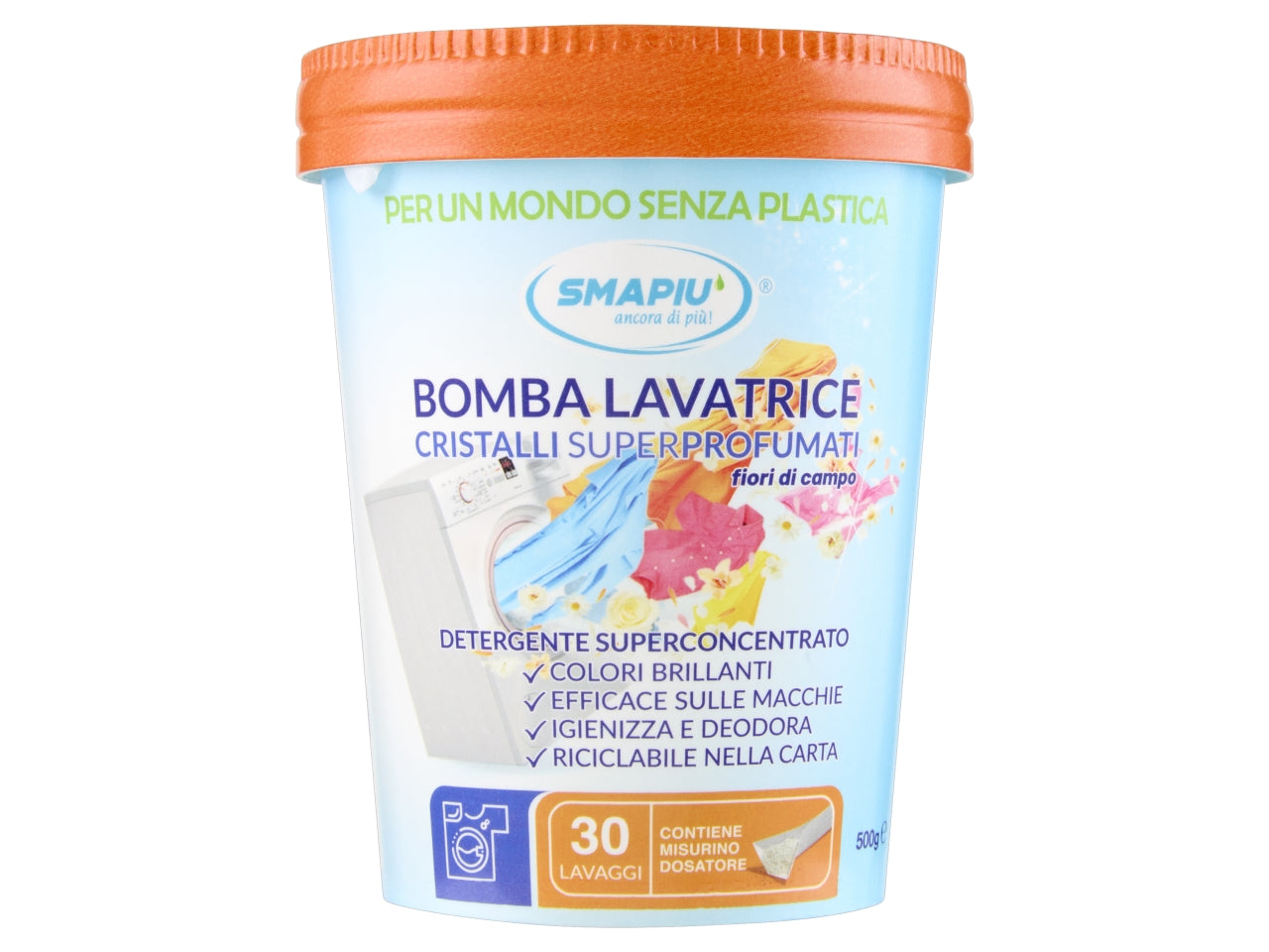 SMAPIU' BOMBA LAVATRICE CRISTALLI SUPERPROFUMATI 500GR $