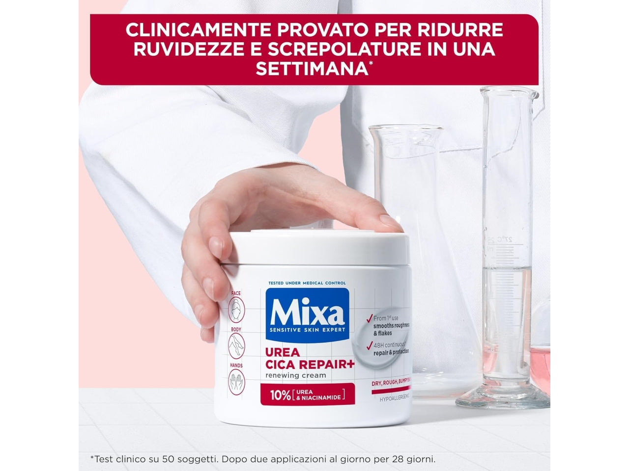 MIXA CICA UREA CREMA RIPARATRICE LEVIGANTE PER PELLI SECCHE 400ML