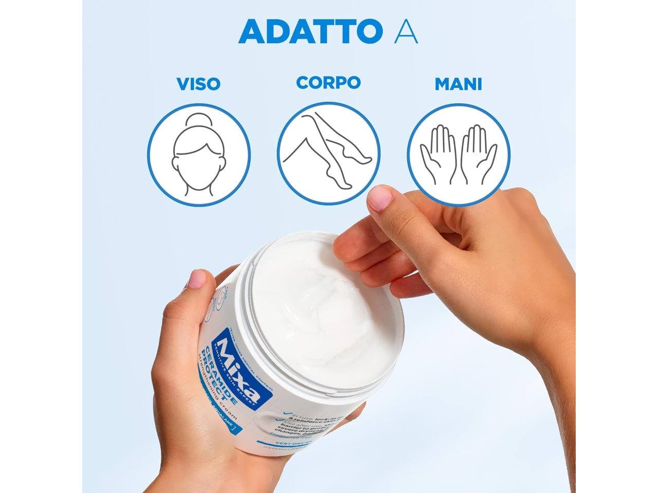 MIXA CERAMIDES CREMA CORPO IDRATANTE RINFORZANTE PER PELLI MOLTO SECCHE 400ML